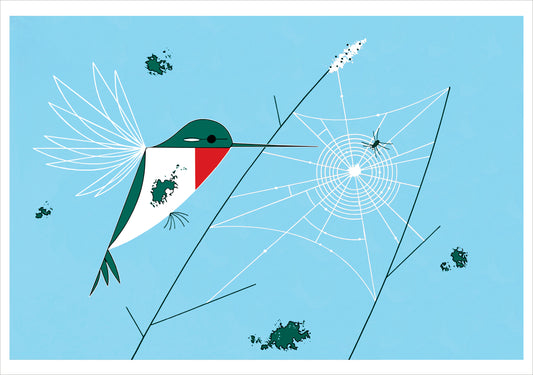 Charley Harper: Hummingbirds Notecard Folio_Front_Flat
