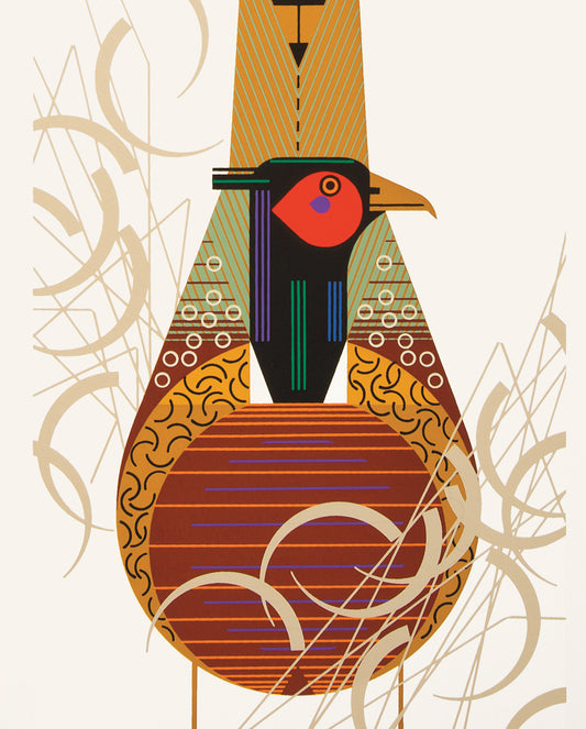 Charley Harper: Phancy Pheathers Bookmark_Front_Flat