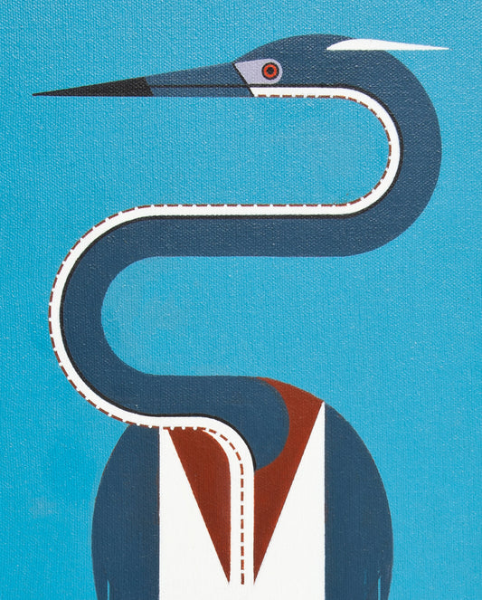 Charley Harper: Heron Hangout Bookmark_Front_Flat