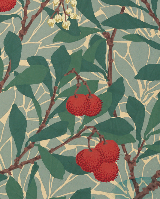 William Morris: Arbutus Pattern Bookmark_Front_Flat