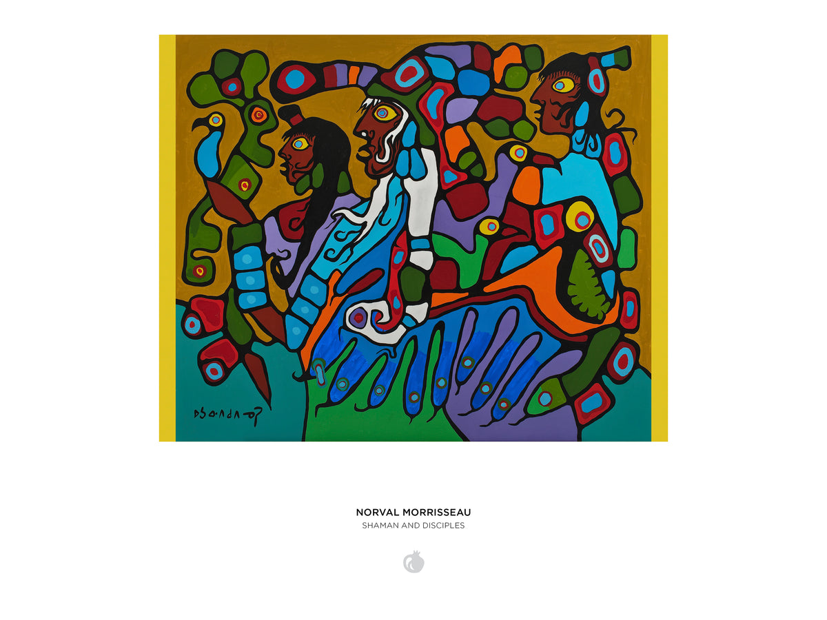 Norval Morrisseau: Shaman and Disciples 1000-Piece Jigsaw Puzzle_Interior_1