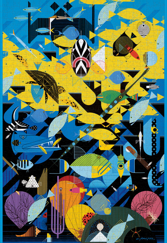 Charley Harper: The Coral Reef 1000-Piece Jigsaw Puzzle_Primary