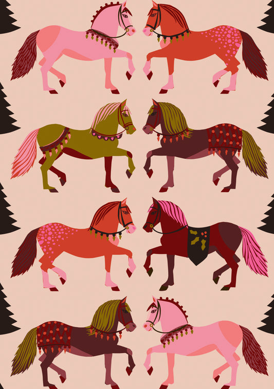 Kate Blairstone: Holiday Horses Holiday Cards_Primary
