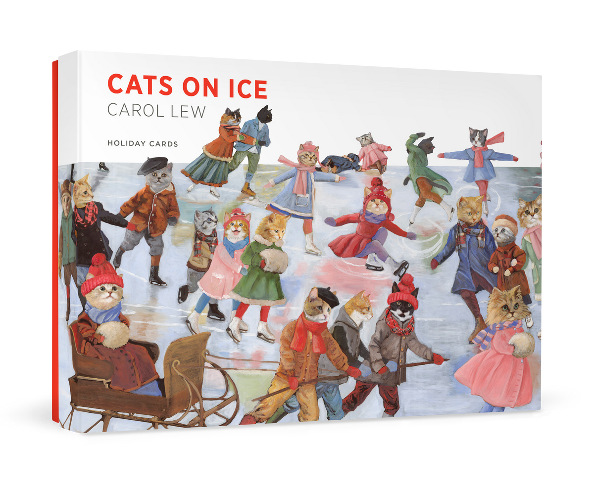 Carol Lew: Cats on Ice Holiday Cards_Primary