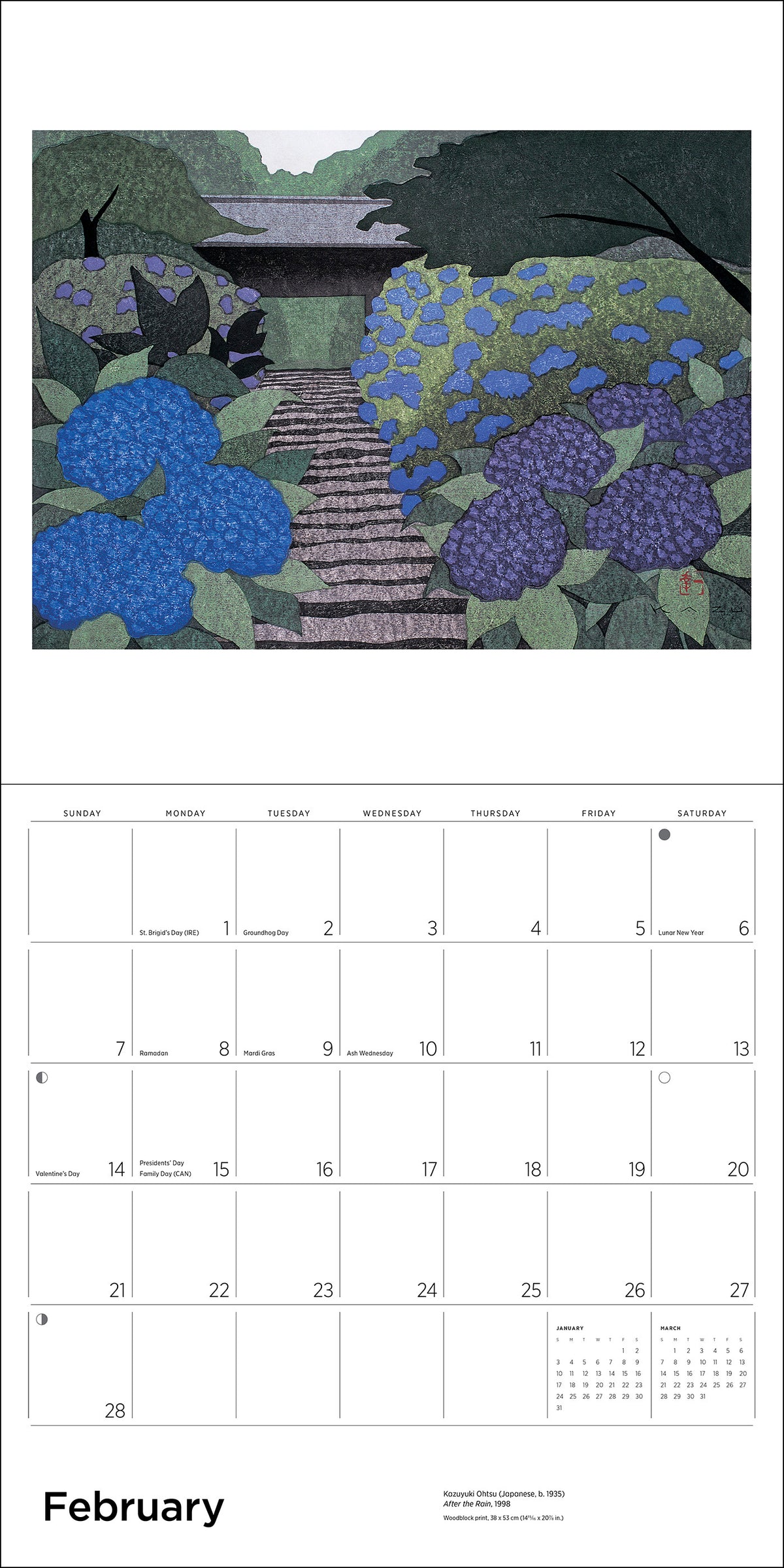 Serenity: Kazuyuki Ohtsu 2027 Wall Calendar_Interior_2