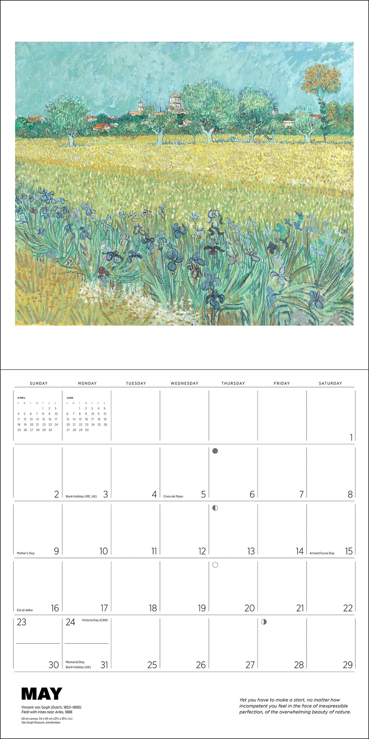 Vincent van Gogh 2027 Wall Calendar_Interior_4