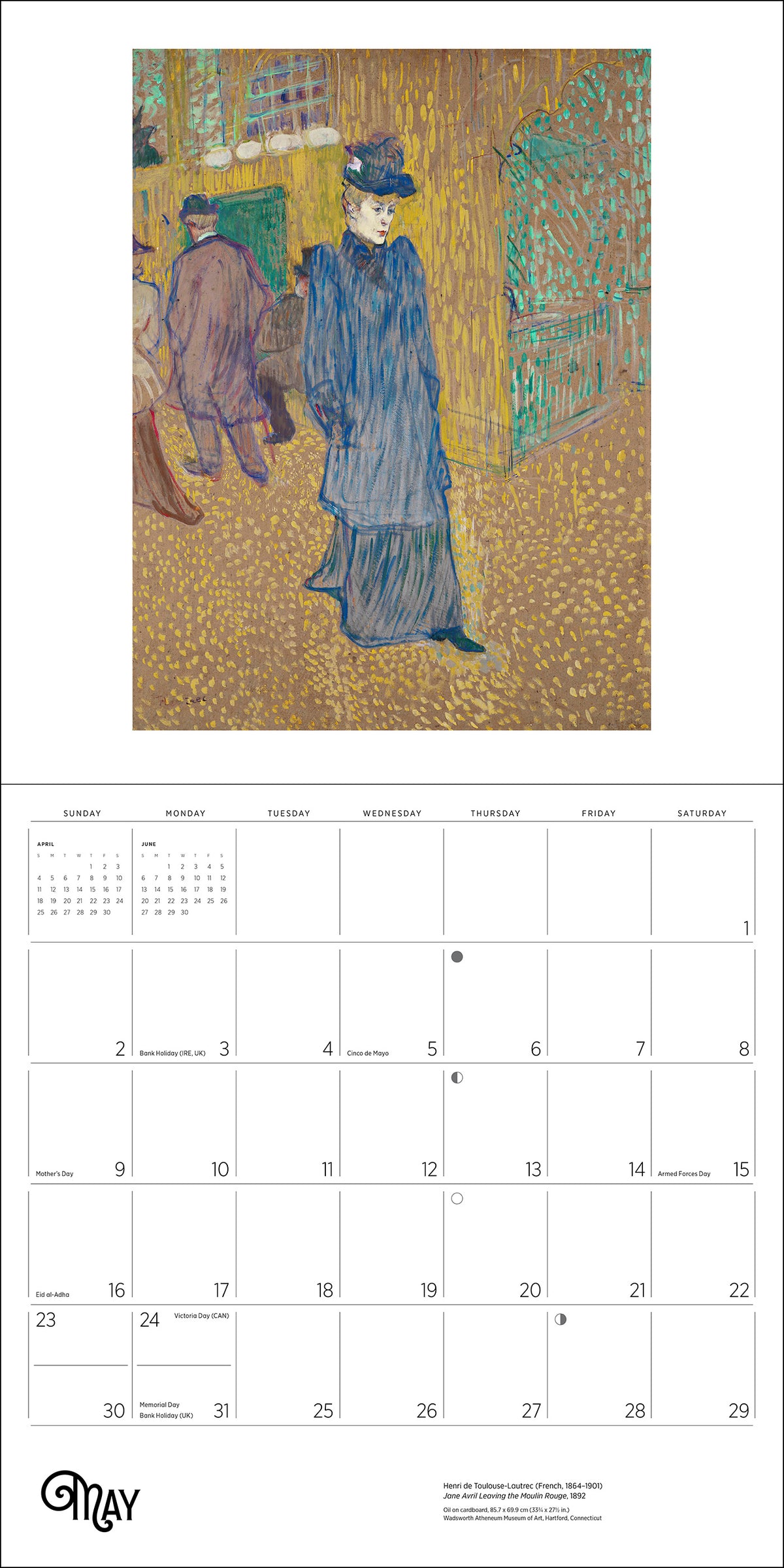 Henri de Toulouse-Lautrec 2027 Wall Calendar_Interior_5