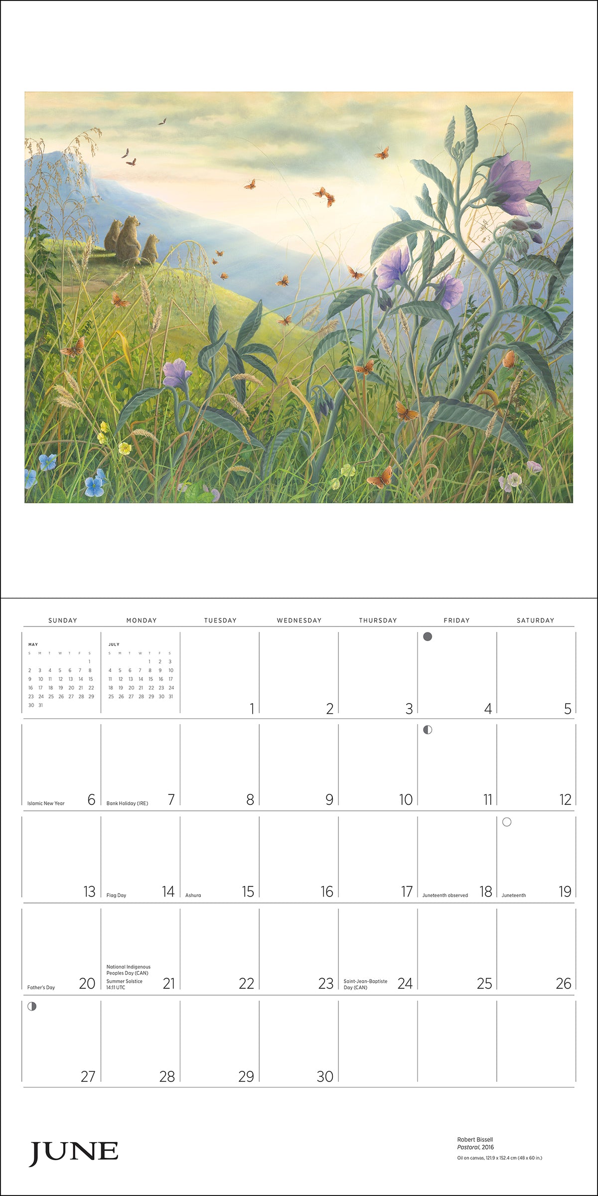 Spirit: The Paintings of Robert Bissell 2027 Wall Calendar_Interior_3