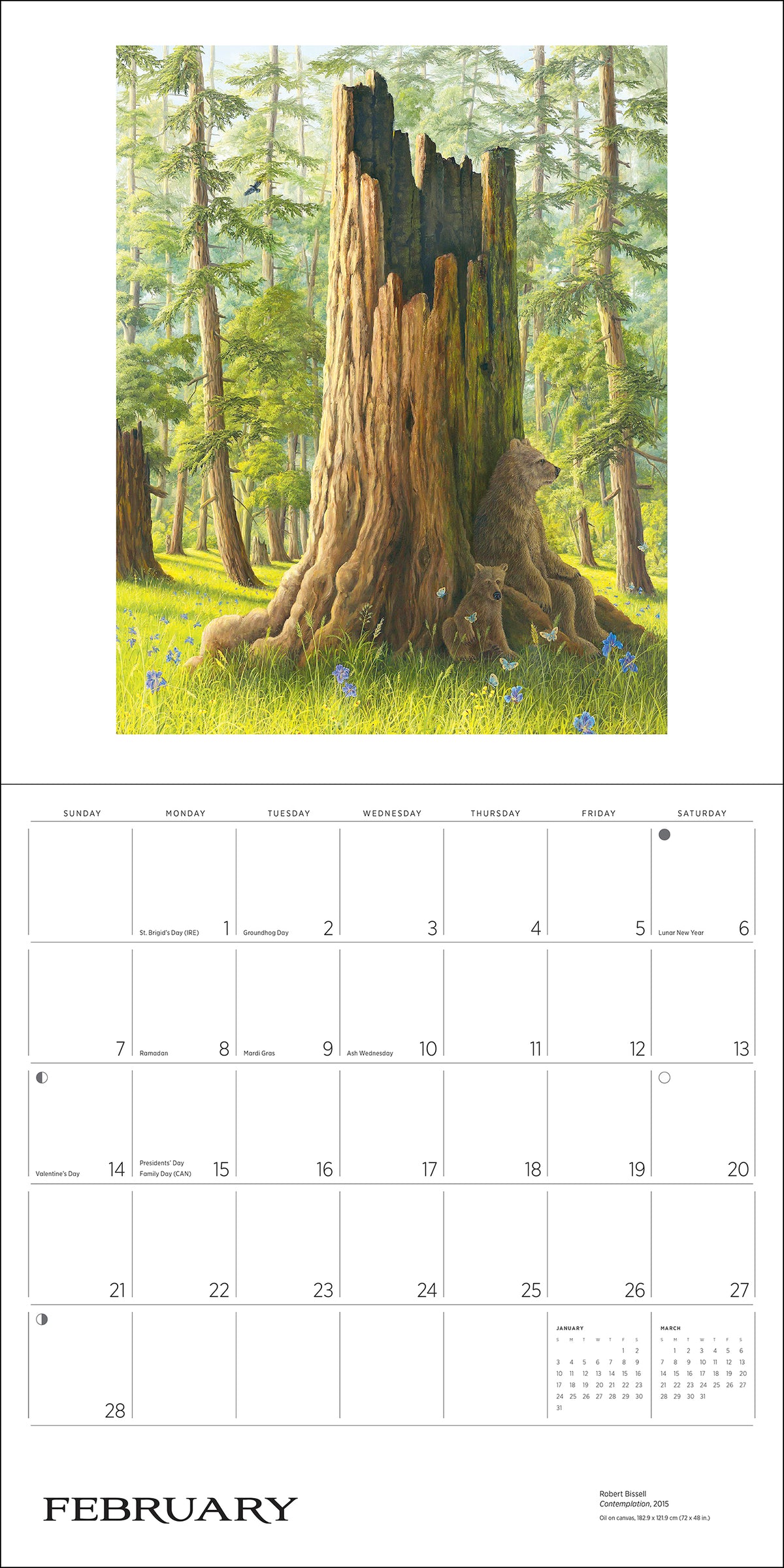 Spirit: The Paintings of Robert Bissell 2027 Wall Calendar_Interior_4