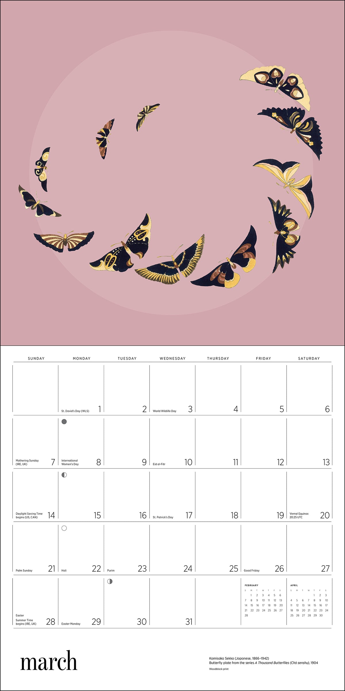 Butterflies 2027 Wall Calendar_Interior_3