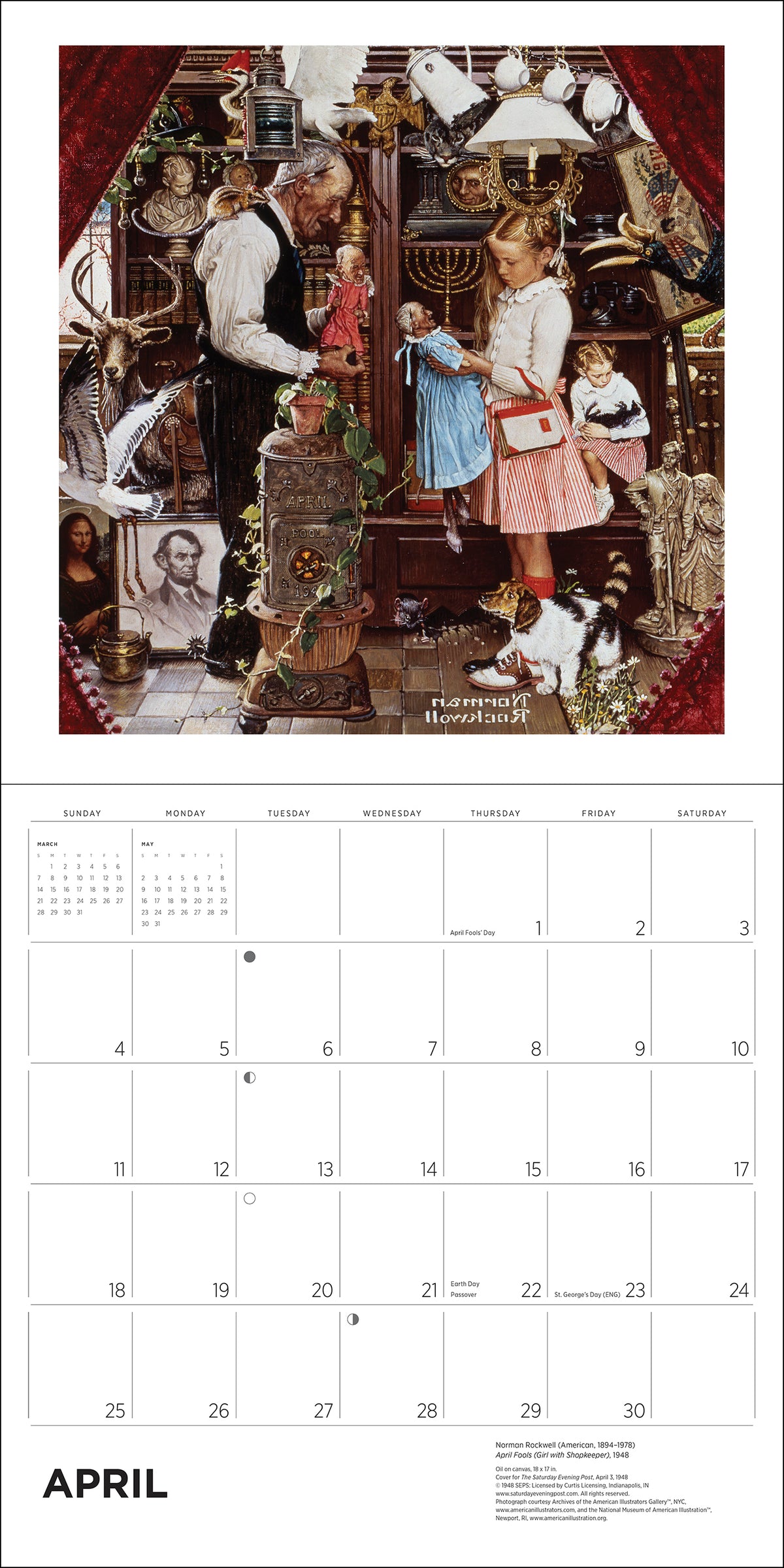 Norman Rockwell: The Saturday Evening Post 2027 Wall Calendar_Interior_2