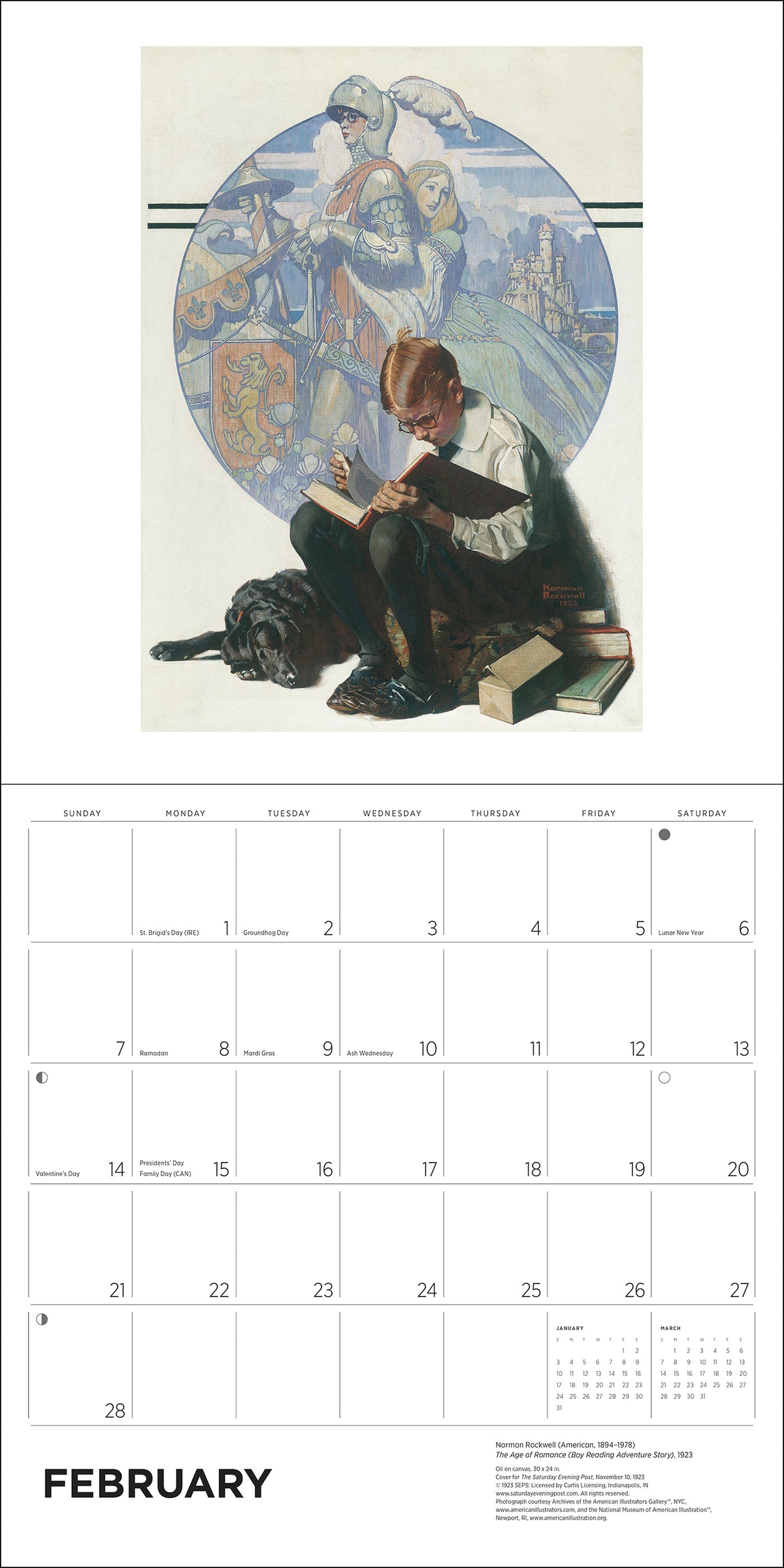 Norman Rockwell: The Saturday Evening Post 2027 Wall Calendar_Interior_4