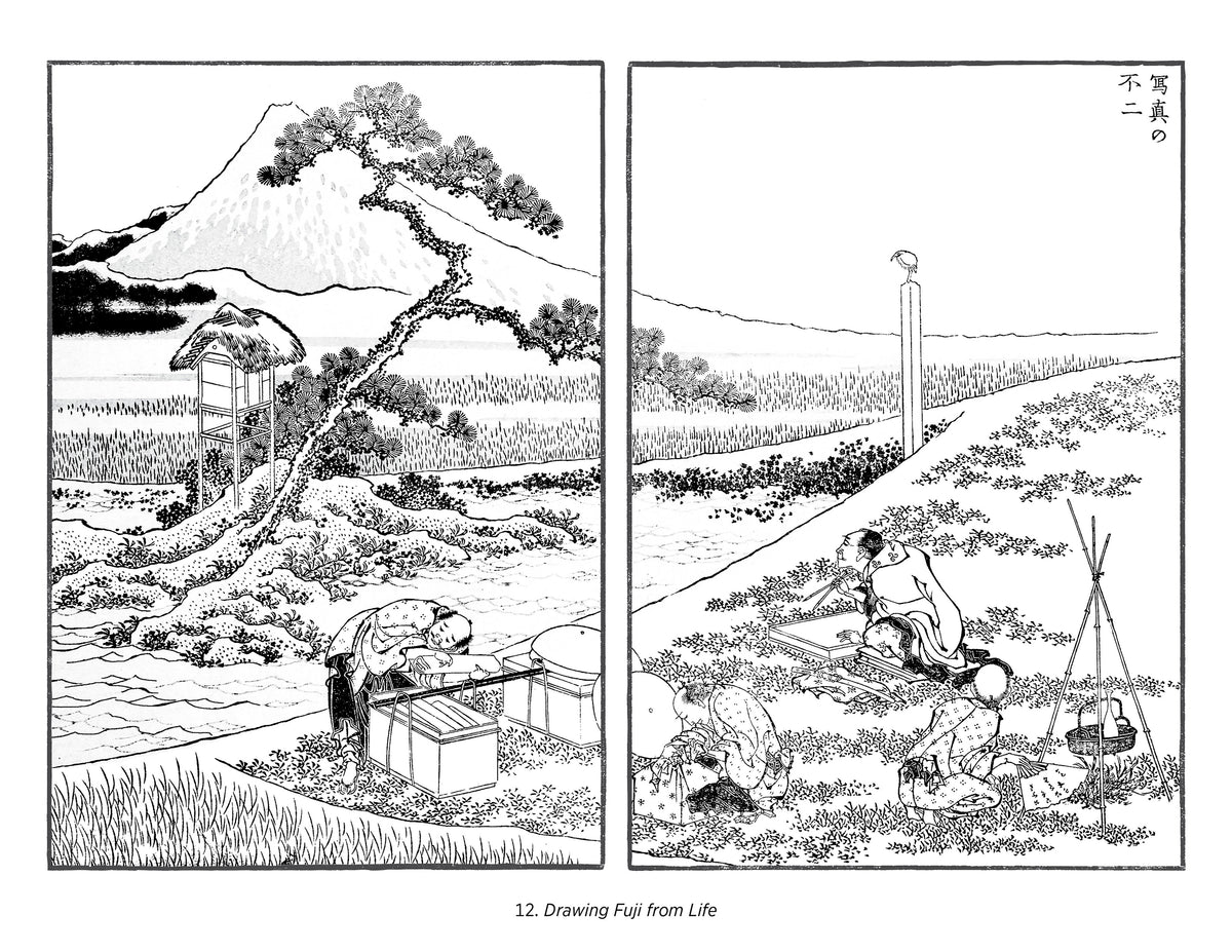 Hokusai: Views of Mt. Fuji Coloring Book_Interior_1