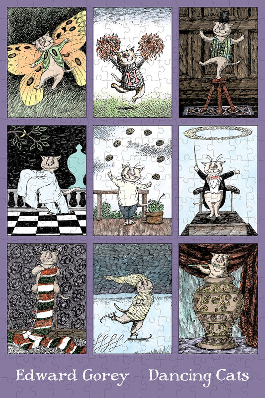Edward Gorey: Dancing Cats 300-Piece Jigsaw Puzzle_Primary
