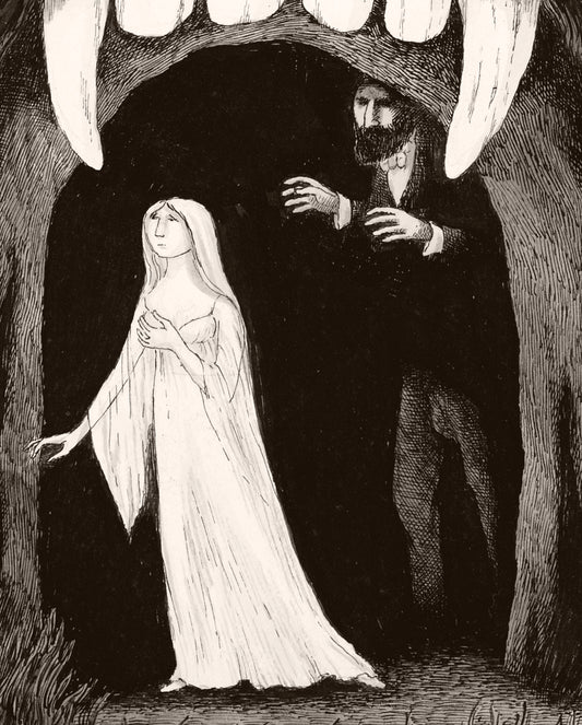 Edward Gorey: Dracula and Lucy Bookmark_Front_Flat