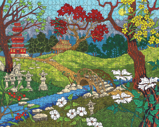 CJ Hurley: At the Japanese Garden 1000-Piece Jigsaw Puzzle_Primary