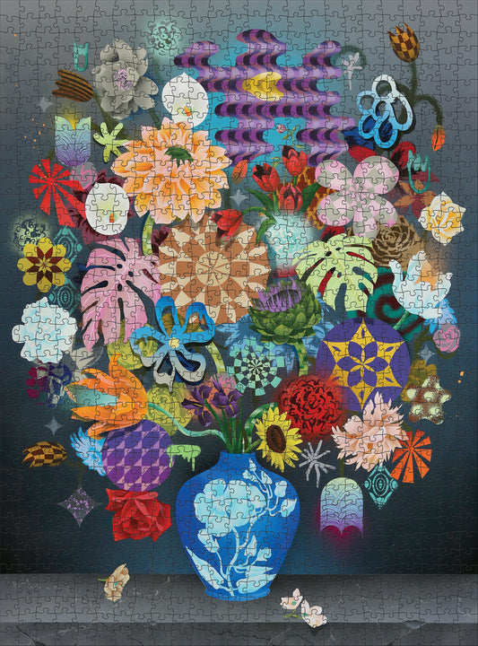 Casey Gray: Still Life with Flowers 1000-Piece Jigsaw Puzzle_Primary