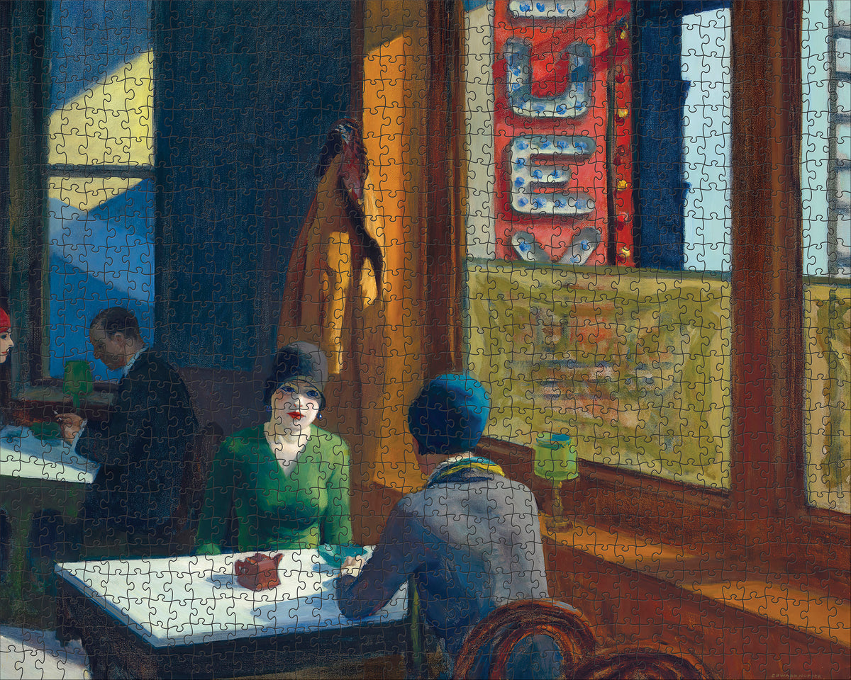 Edward Hopper: Chop Suey 1000-Piece Jigsaw Puzzle_Zoom
