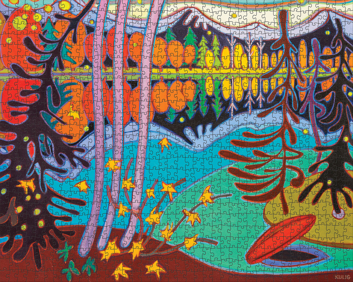Darlene Kulig: End of Canoe Ride 1000-Piece Jigsaw Puzzle_Zoom