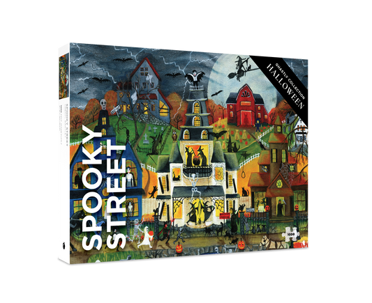 Cheryl Bartley: Spooky Street 1000-Piece Jigsaw Puzzle_Primary