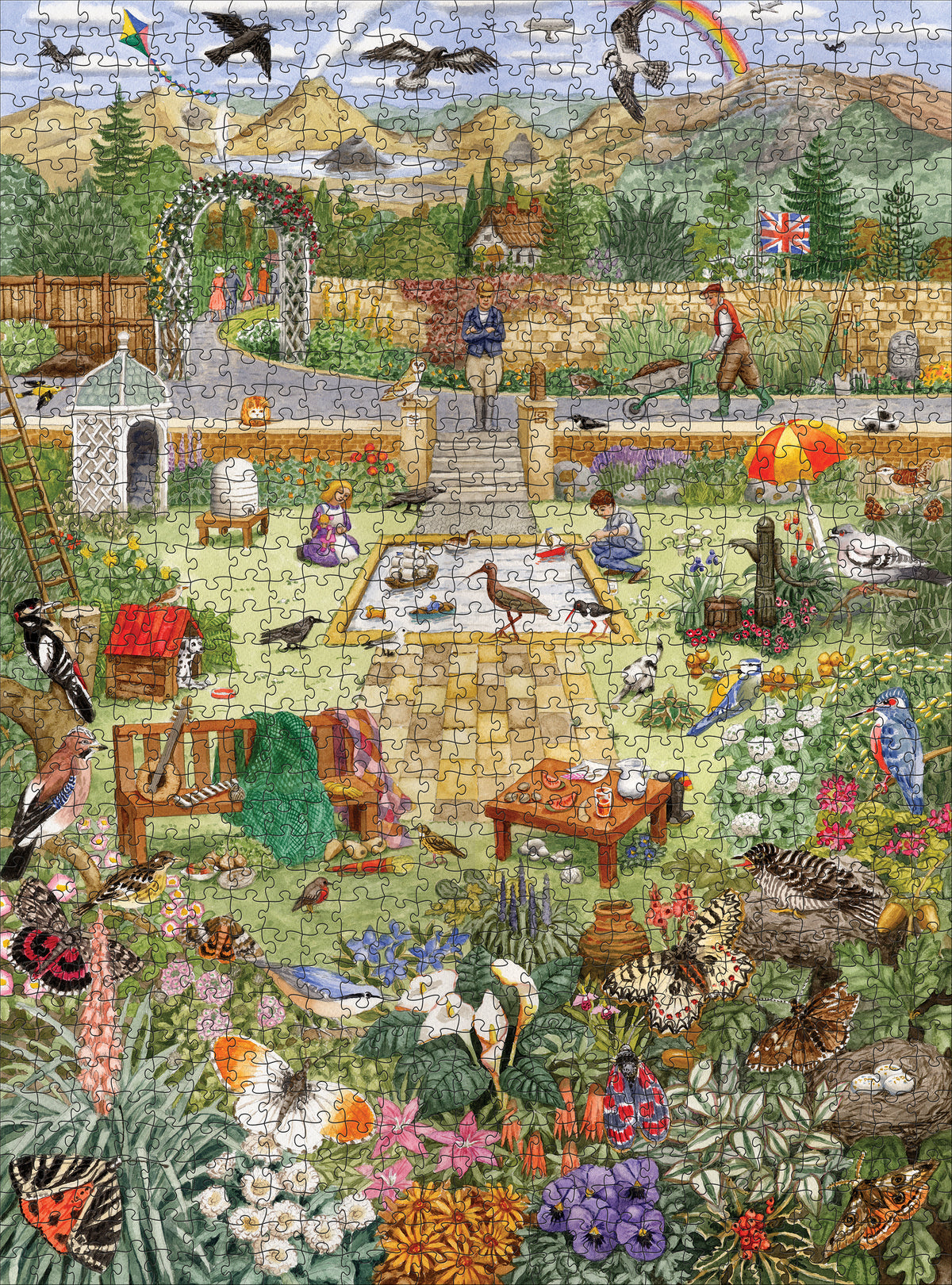 Gale Pitt: Alphabet Garden 1000-Piece Jigsaw Puzzle_Zoom