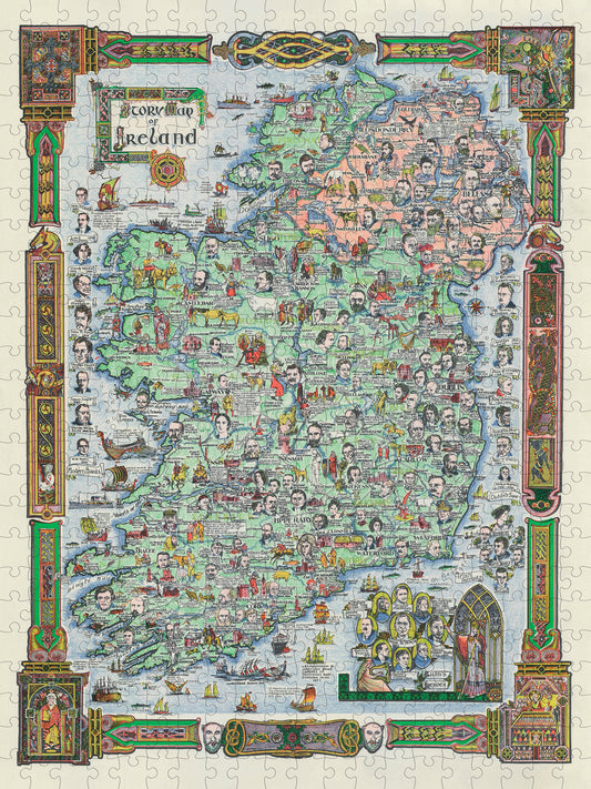 Story Map of Ireland 500-piece Jigsaw Puzzle_Primary