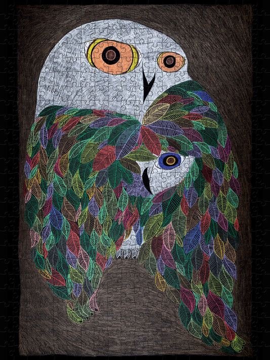 Ningiukulu Teevee: Colourful Wild Owl 500-Piece Jigsaw Puzzle_Primary