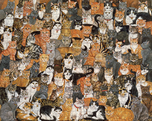Ditz: Double Cat-Spread 1000-Piece Jigsaw Puzzle_Primary