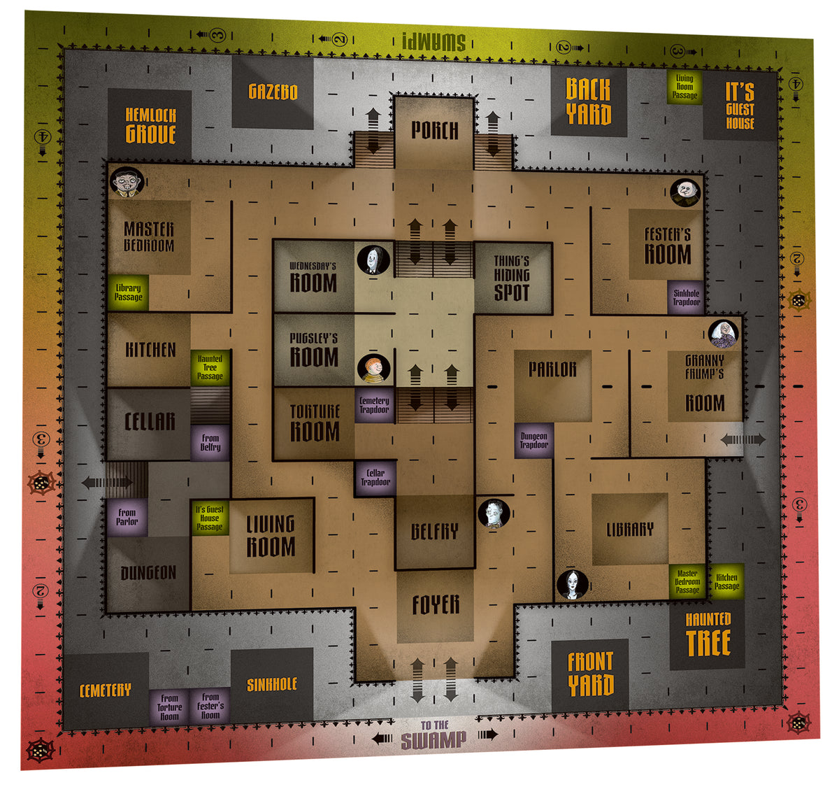 The Addams Family: A Delightfully Frightful Creepy Board Game_Interior_1