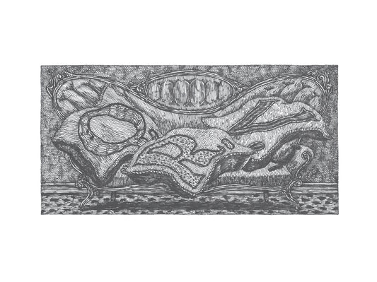 Edward Gorey: The Fraught Settee Slipcase Boxed Notecards_Front_3D