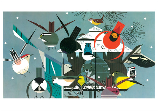 Charley Harper: Winter Holiday Cards_Front_3D