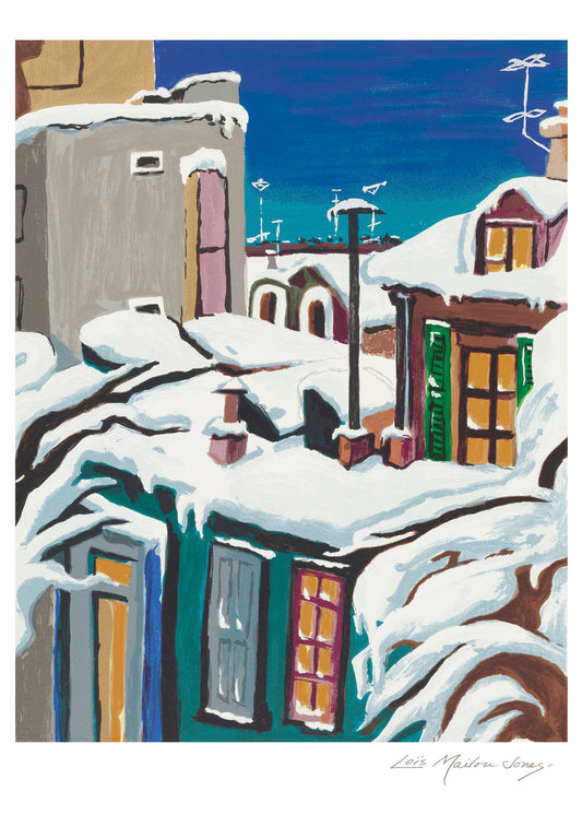 Loïs Mailou Jones: City in Winter Holiday Cards_Front_3D