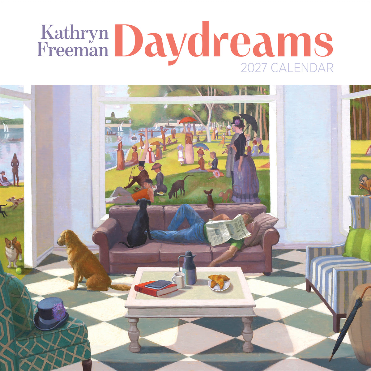 Kathryn Freeman: Daydreams 2027 Wall Calendar_Front_Flat