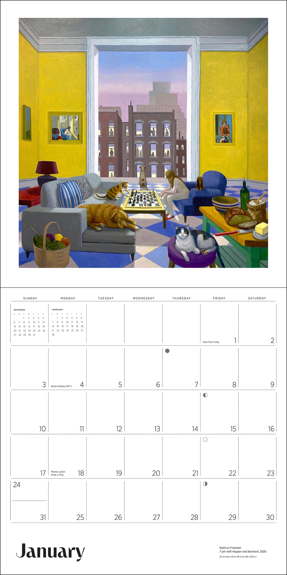 Kathryn Freeman: Daydreams 2027 Wall Calendar_Interior_1