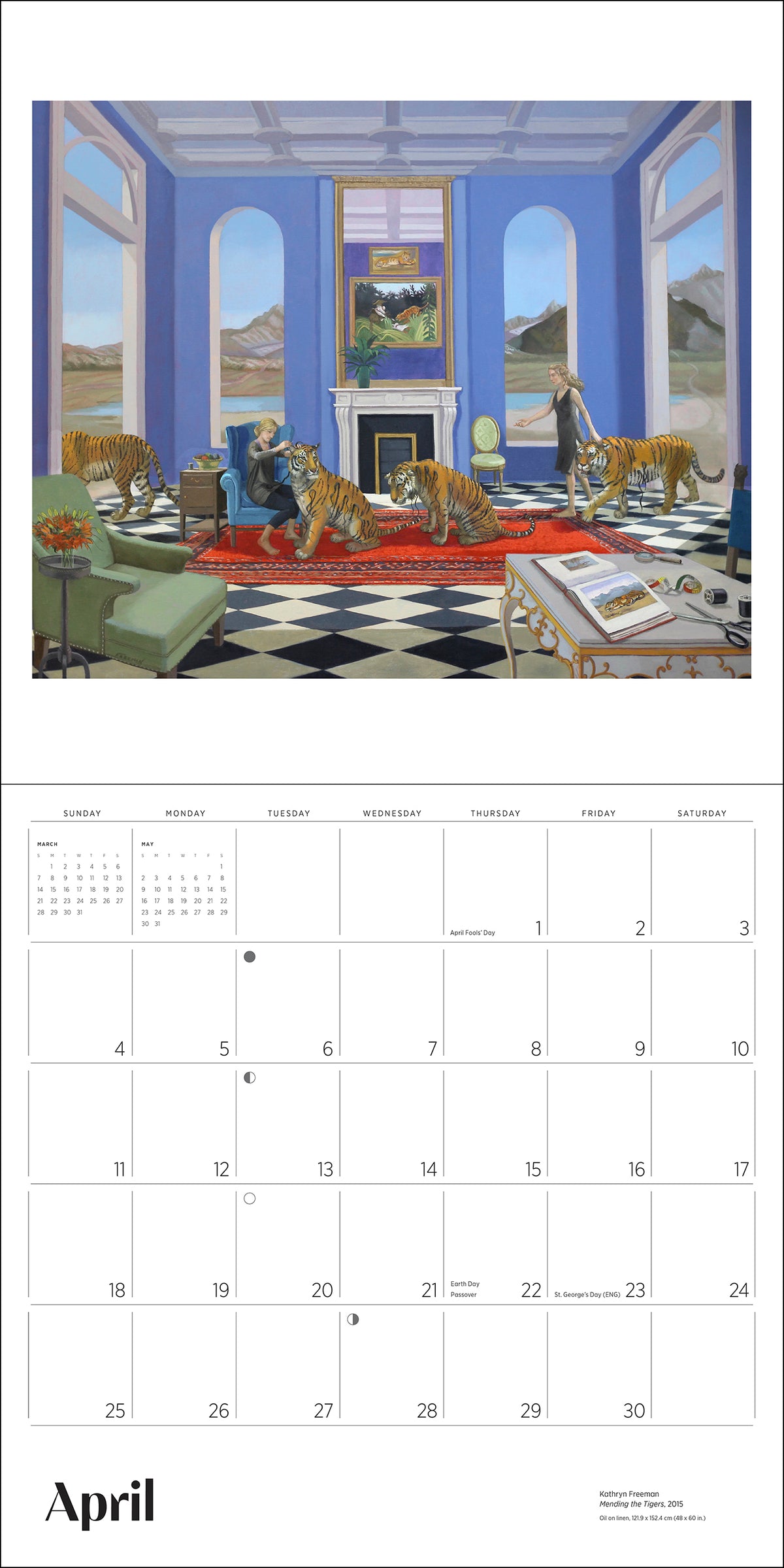 Kathryn Freeman: Daydreams 2027 Wall Calendar_Interior_4