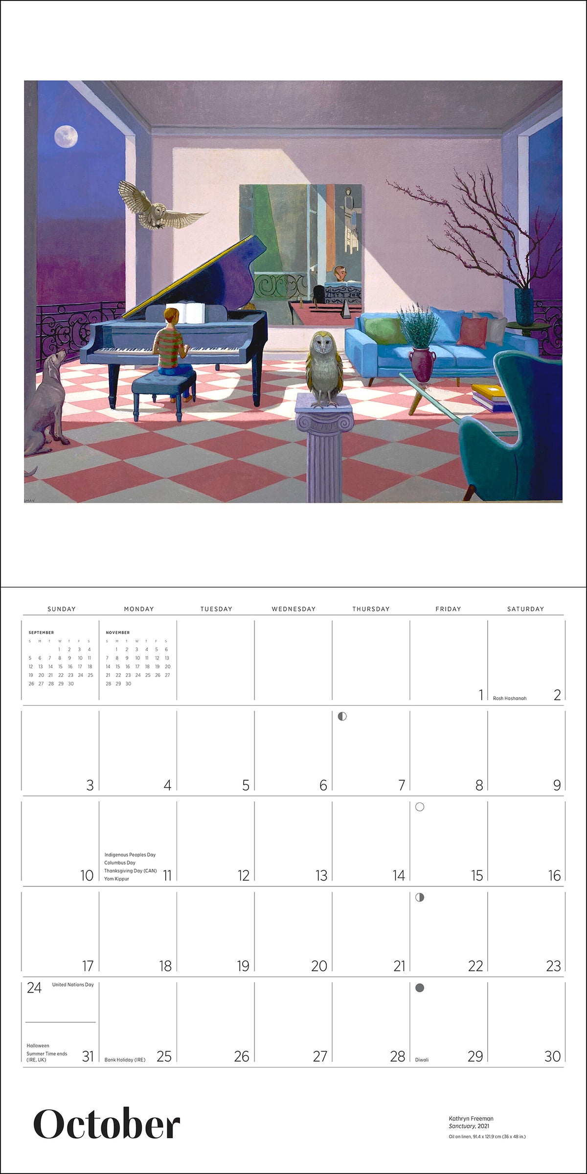 Kathryn Freeman: Daydreams 2027 Wall Calendar_Interior_5