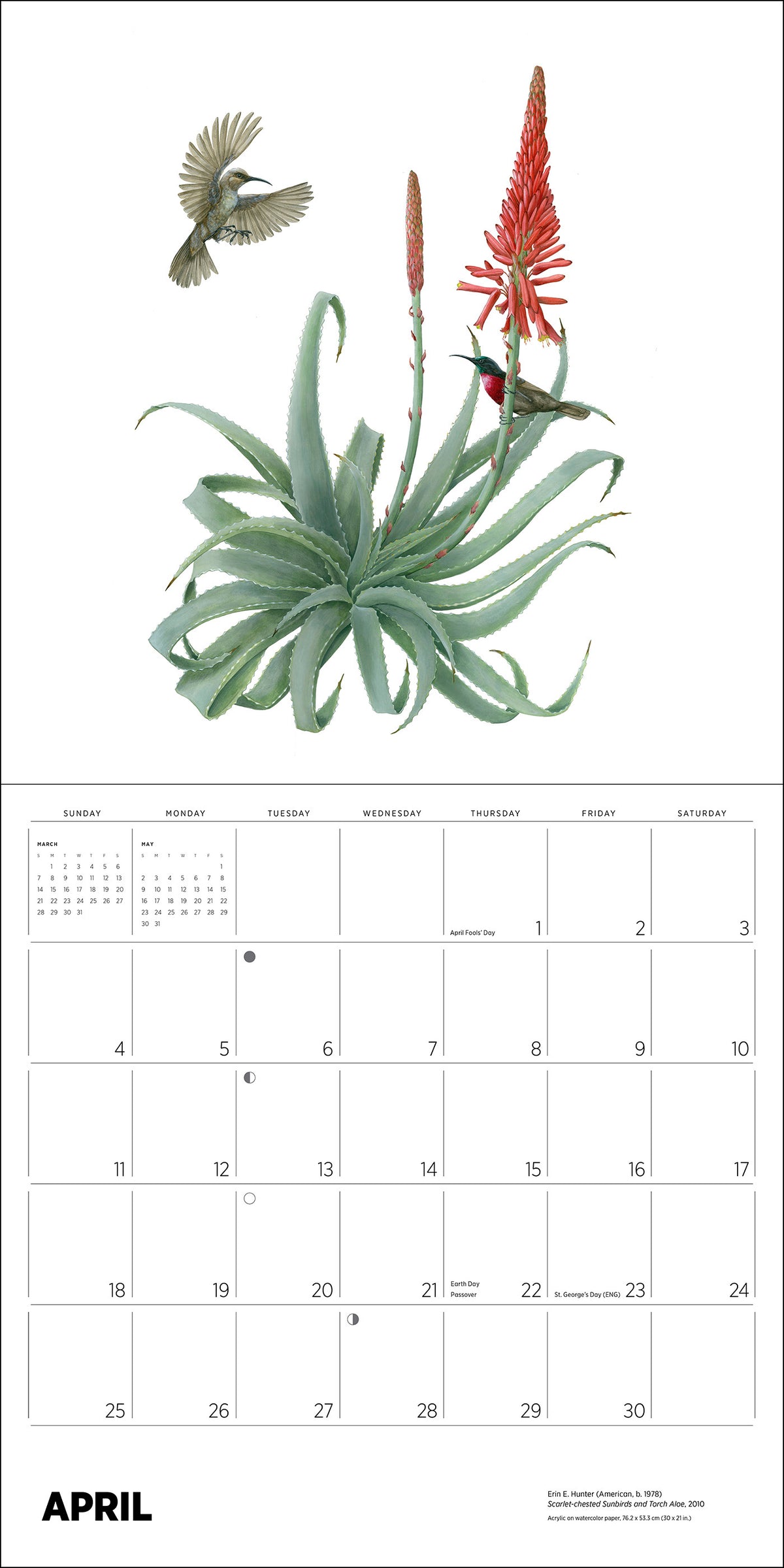 Erin E. Hunter: Pollinators 2027 Wall Calendar_Interior_4
