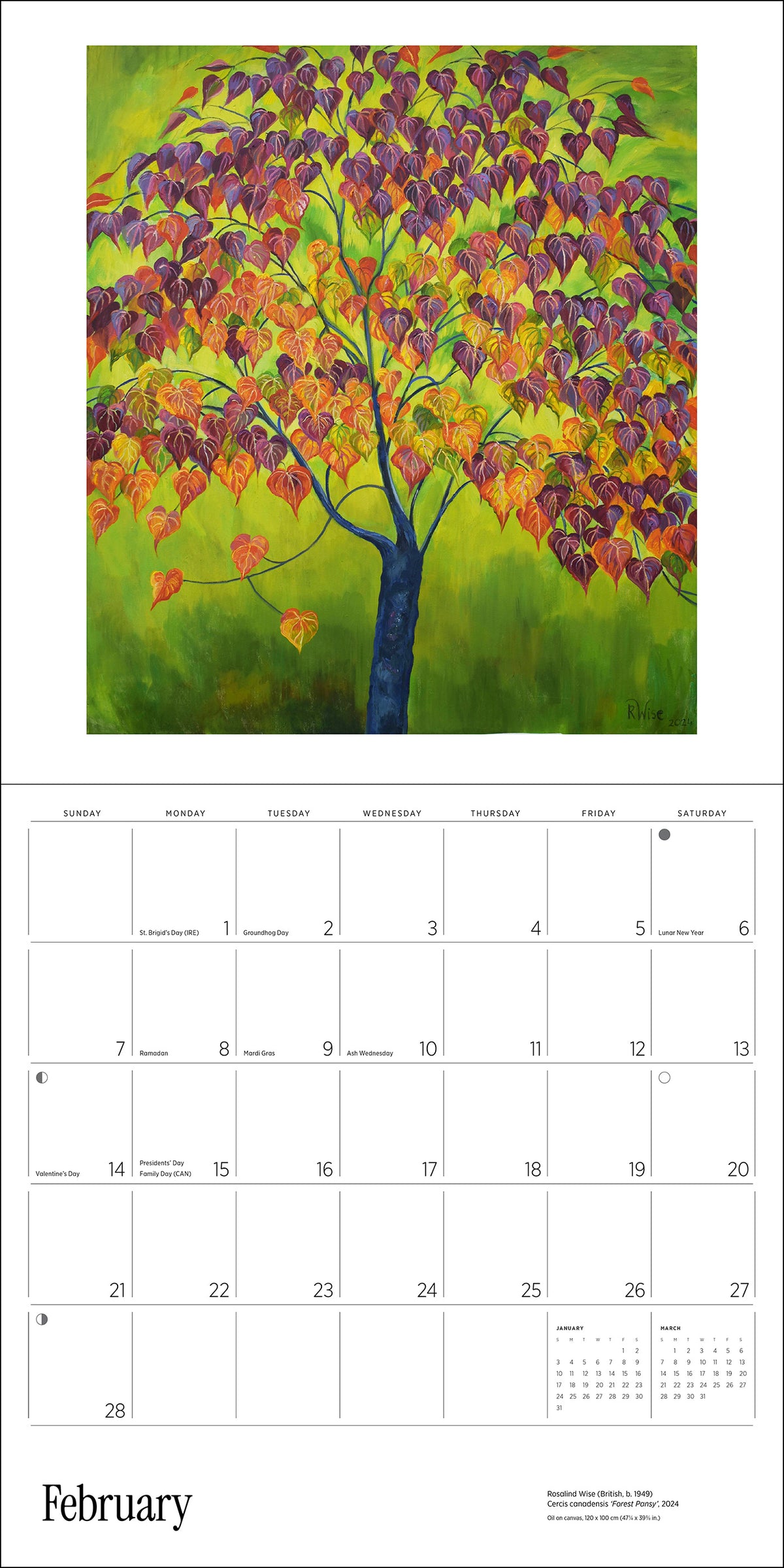 Rosalind Wise 2027 Wall Calendar_Interior_2