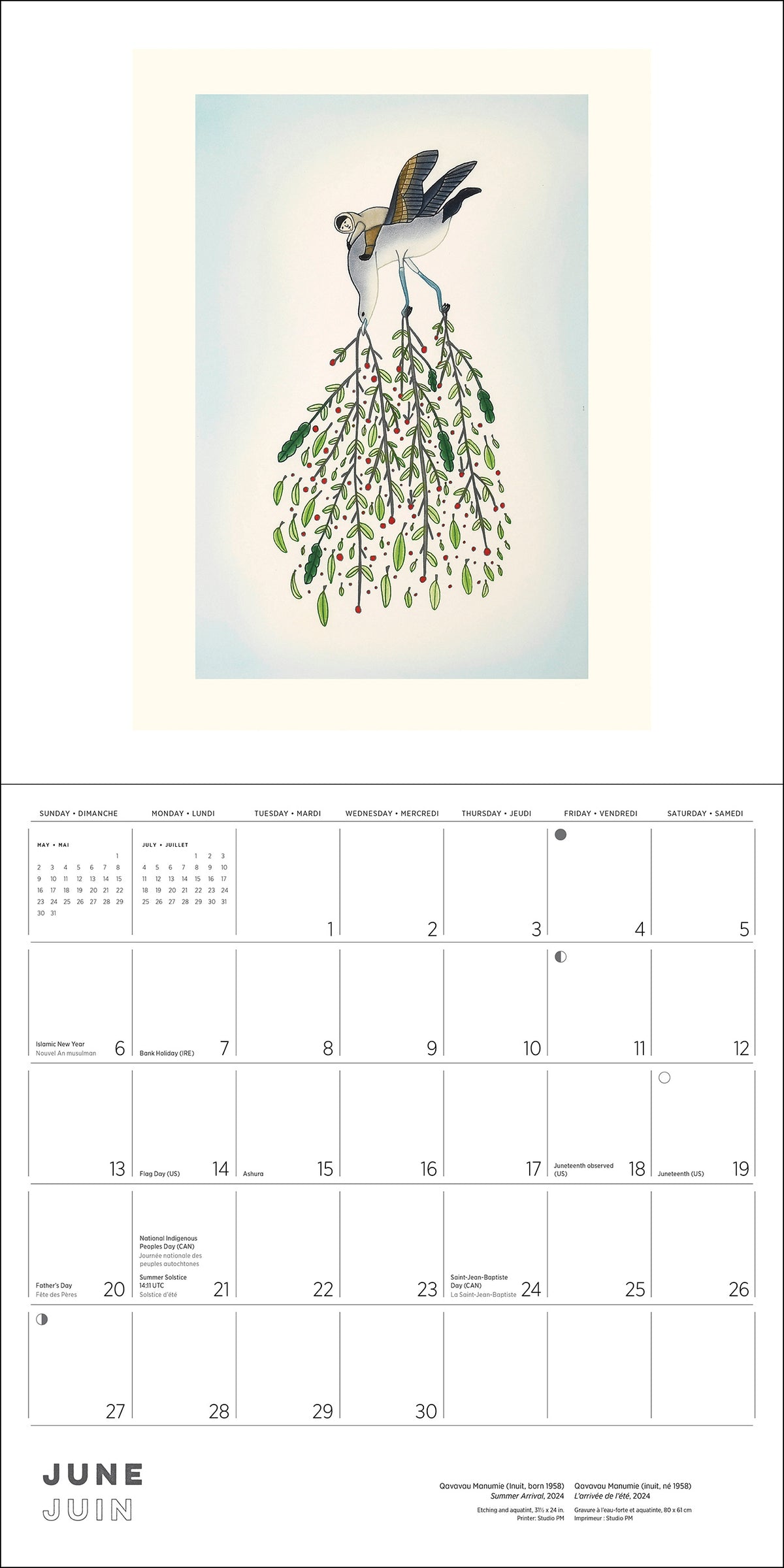 Inuit Art: Kinngait 2027 Wall Calendar_Interior_5