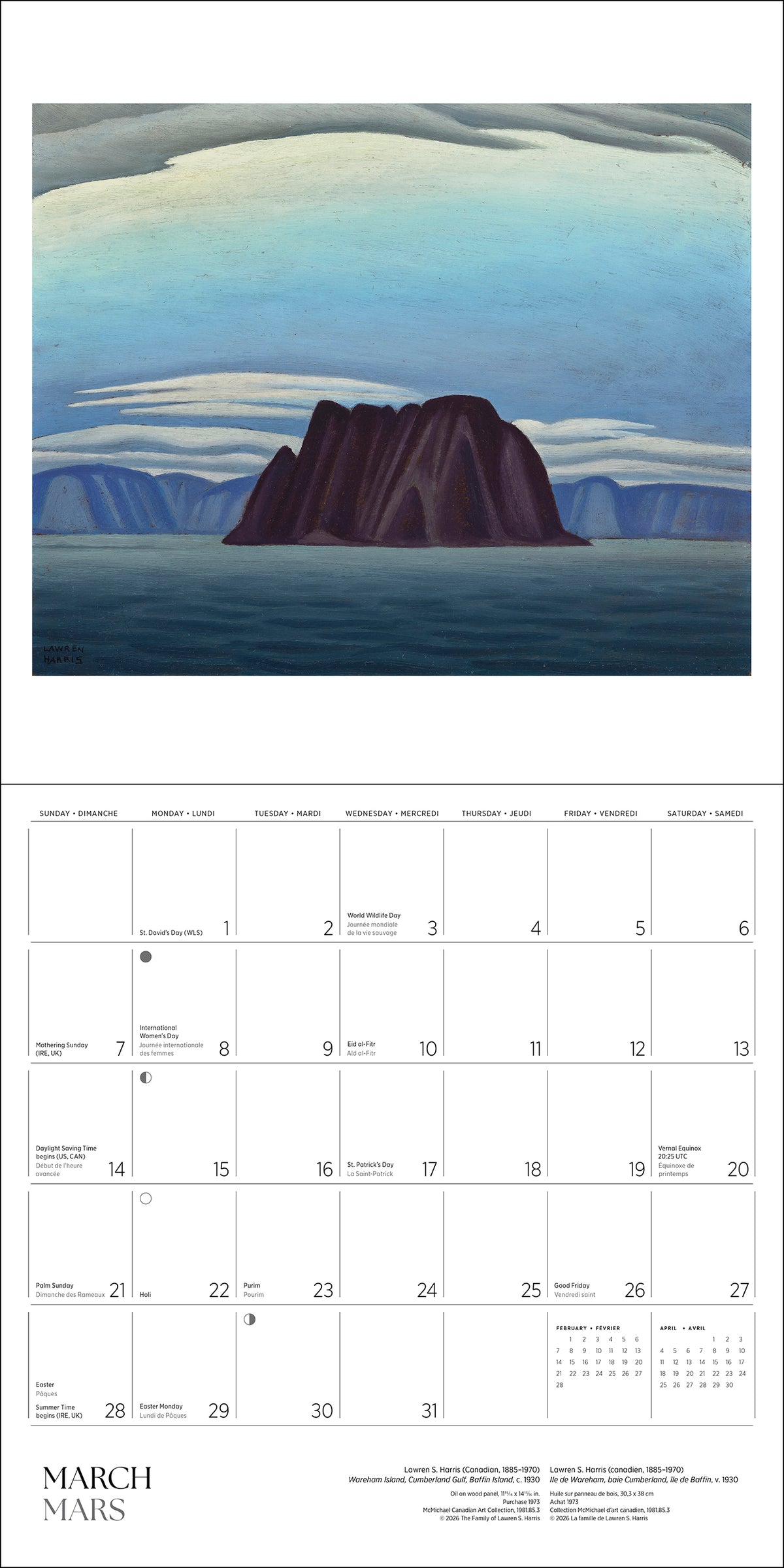 Lawren S. Harris 2027 Wall Calendar_Interior_3