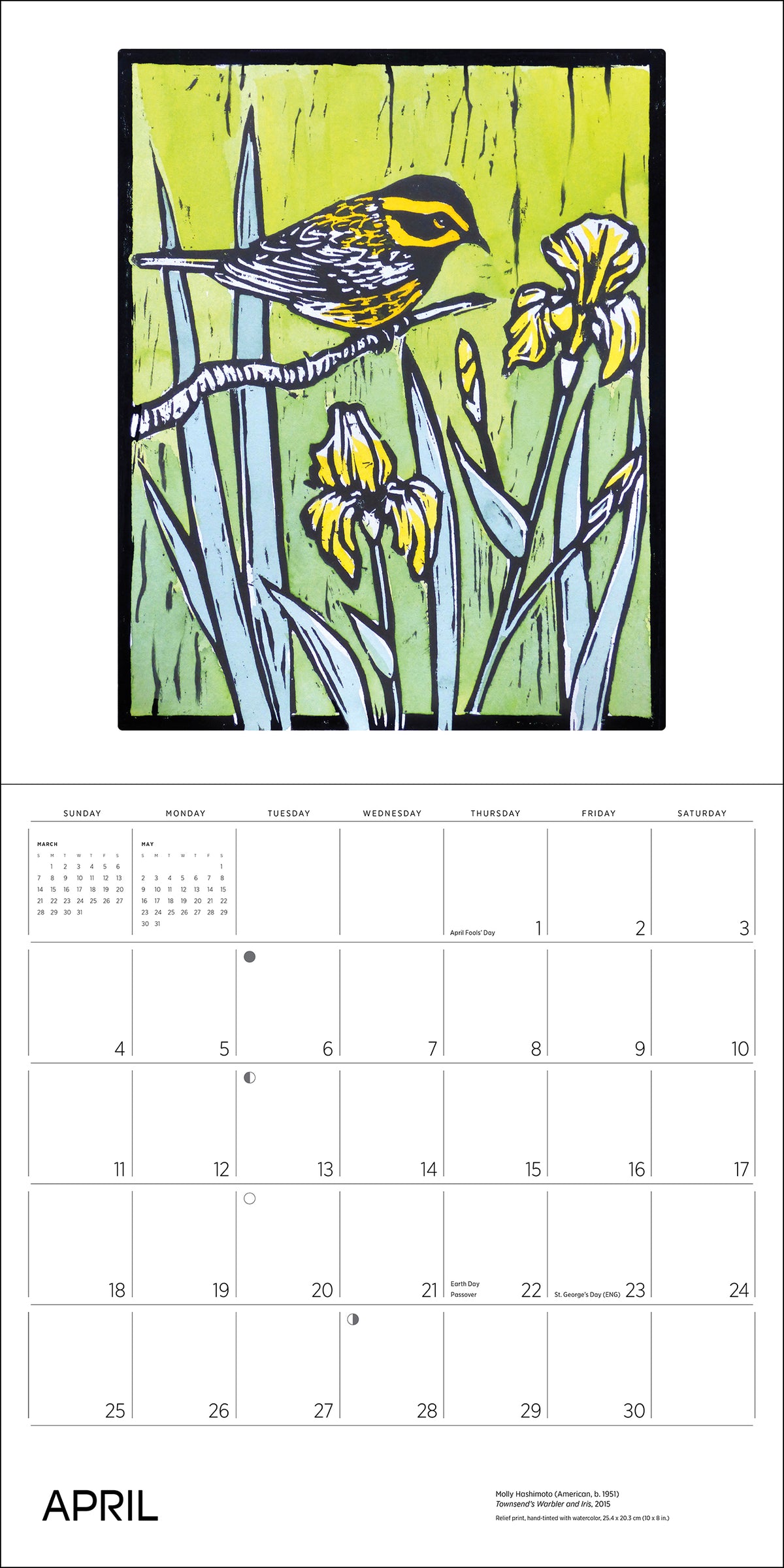 Molly Hashimoto: Birds 2027 Wall Calendar_Interior_4