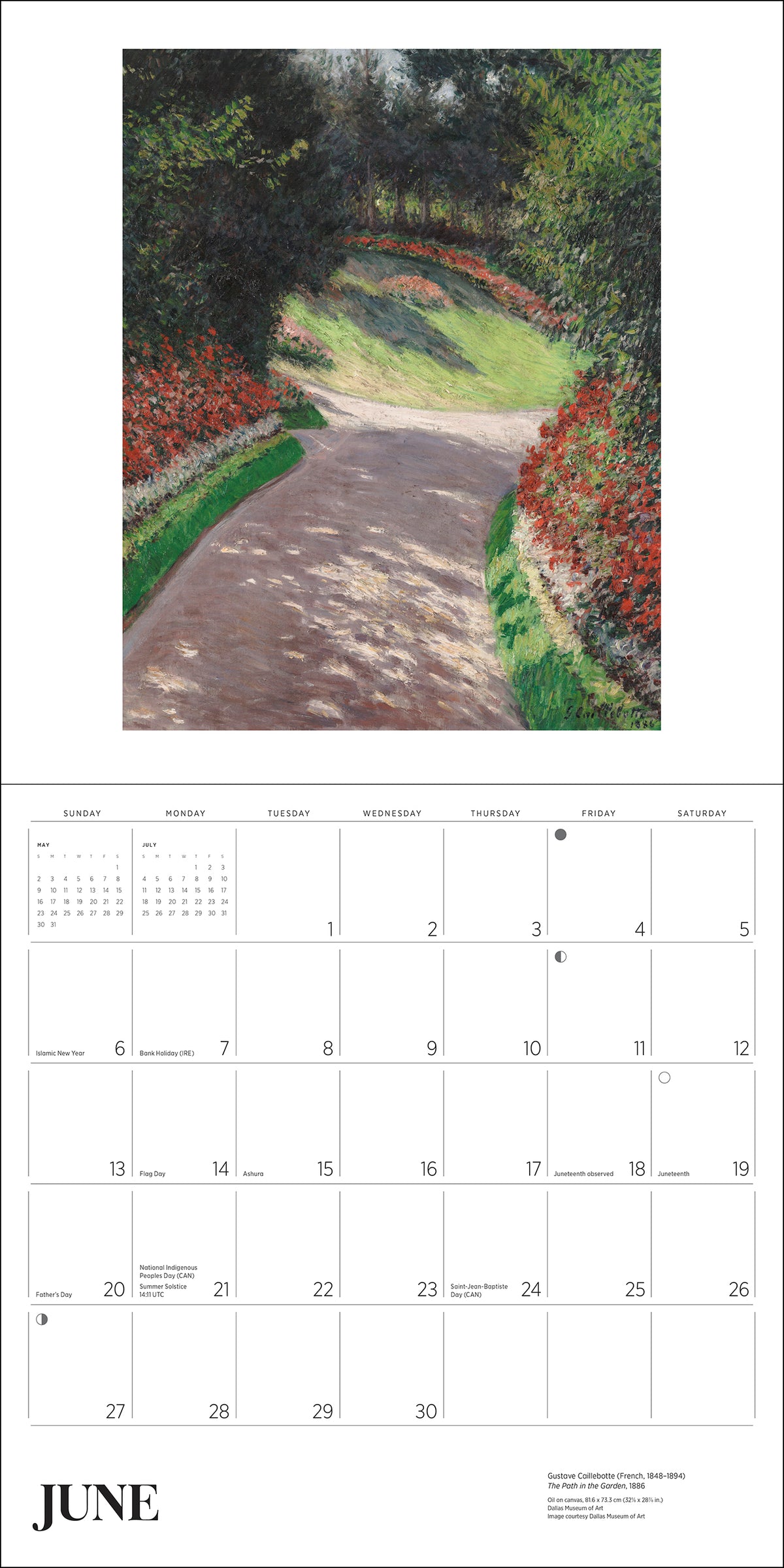 Gardens of the Impressionists 2027 Wall Calendar_Interior_1