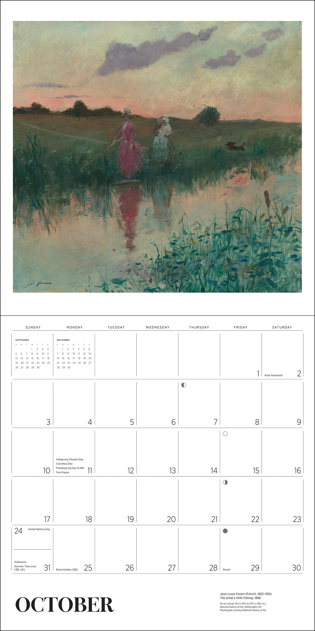 Gardens of the Impressionists 2027 Wall Calendar_Interior_2