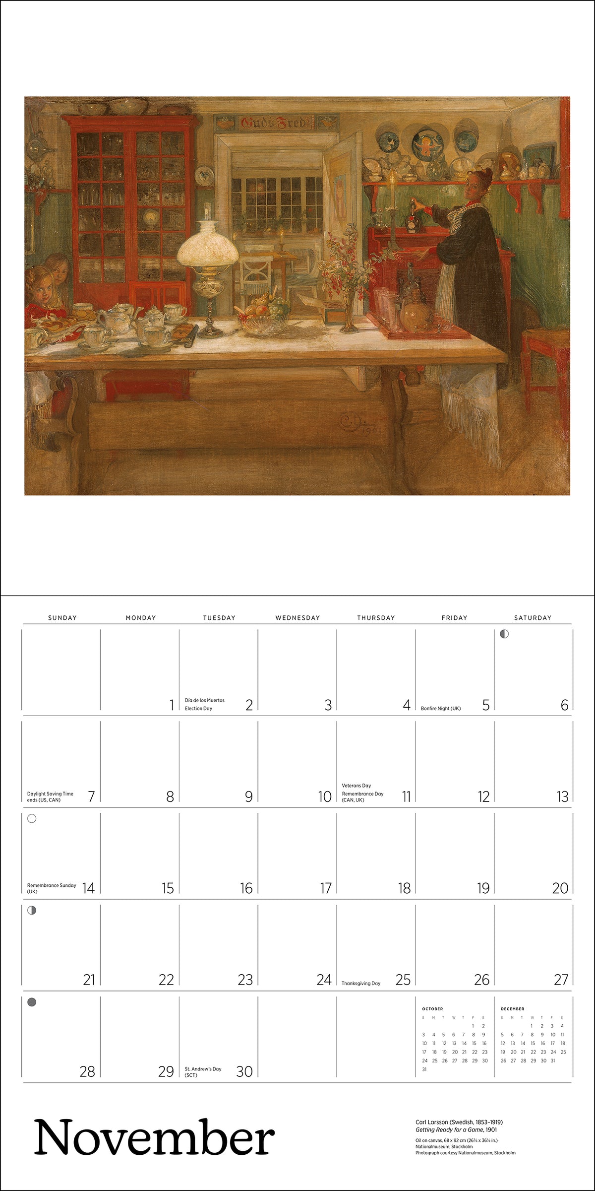 Carl Larsson 2027 Wall Calendar_Interior_5