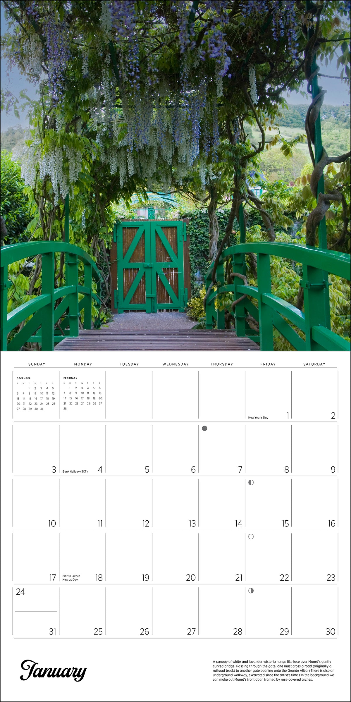 Monet's Passion: The Gardens at Giverny 2027 Wall Calendar_Interior_1