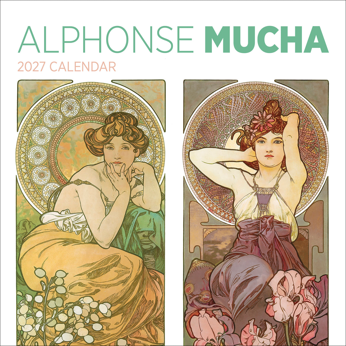 Alphonse Mucha 2027 Wall Calendar_Front_Flat