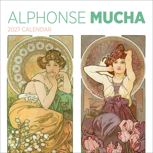 Alphonse Mucha 2027 Wall Calendar_Front_Flat