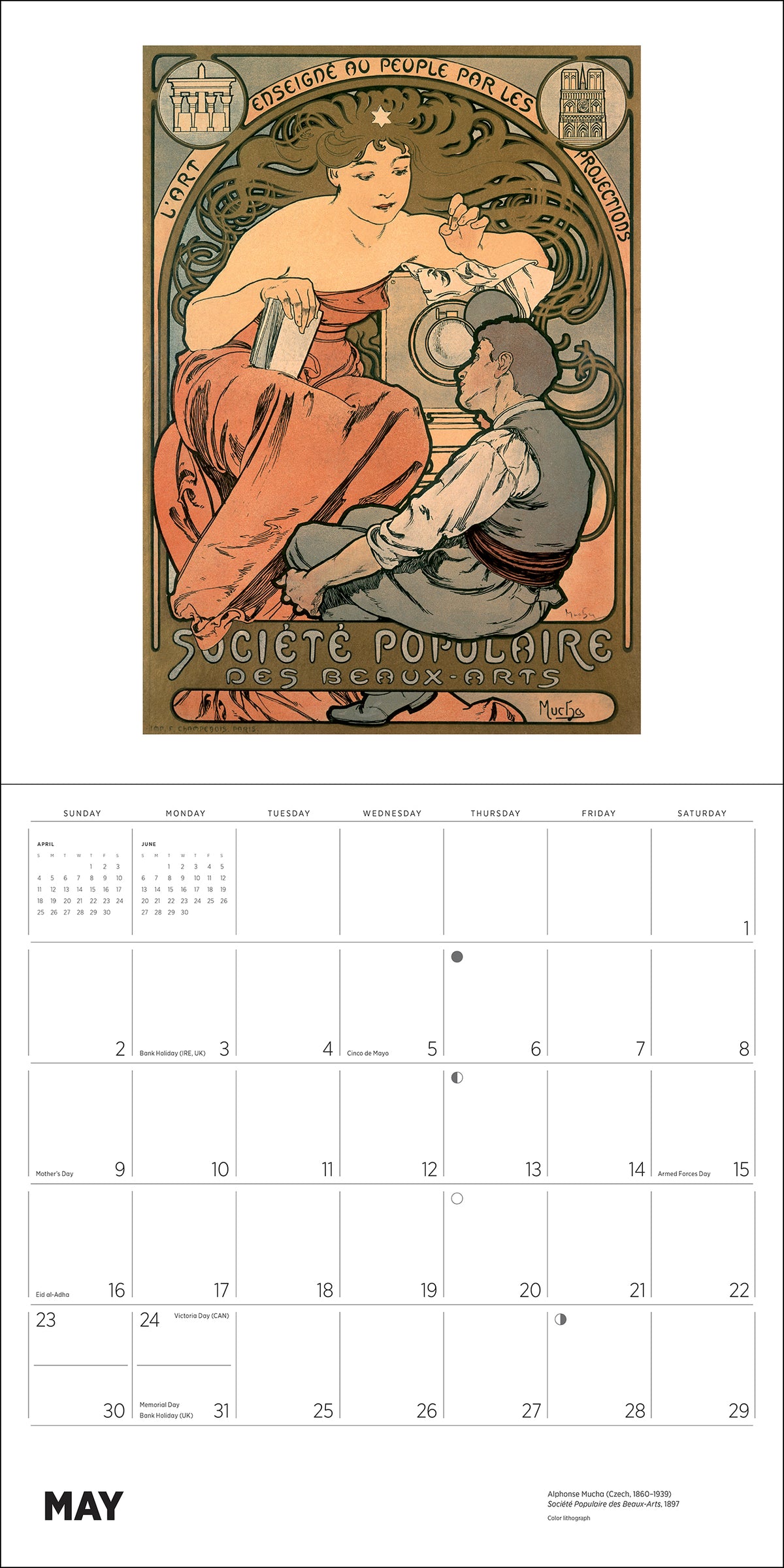 Alphonse Mucha 2027 Wall Calendar_Interior_1