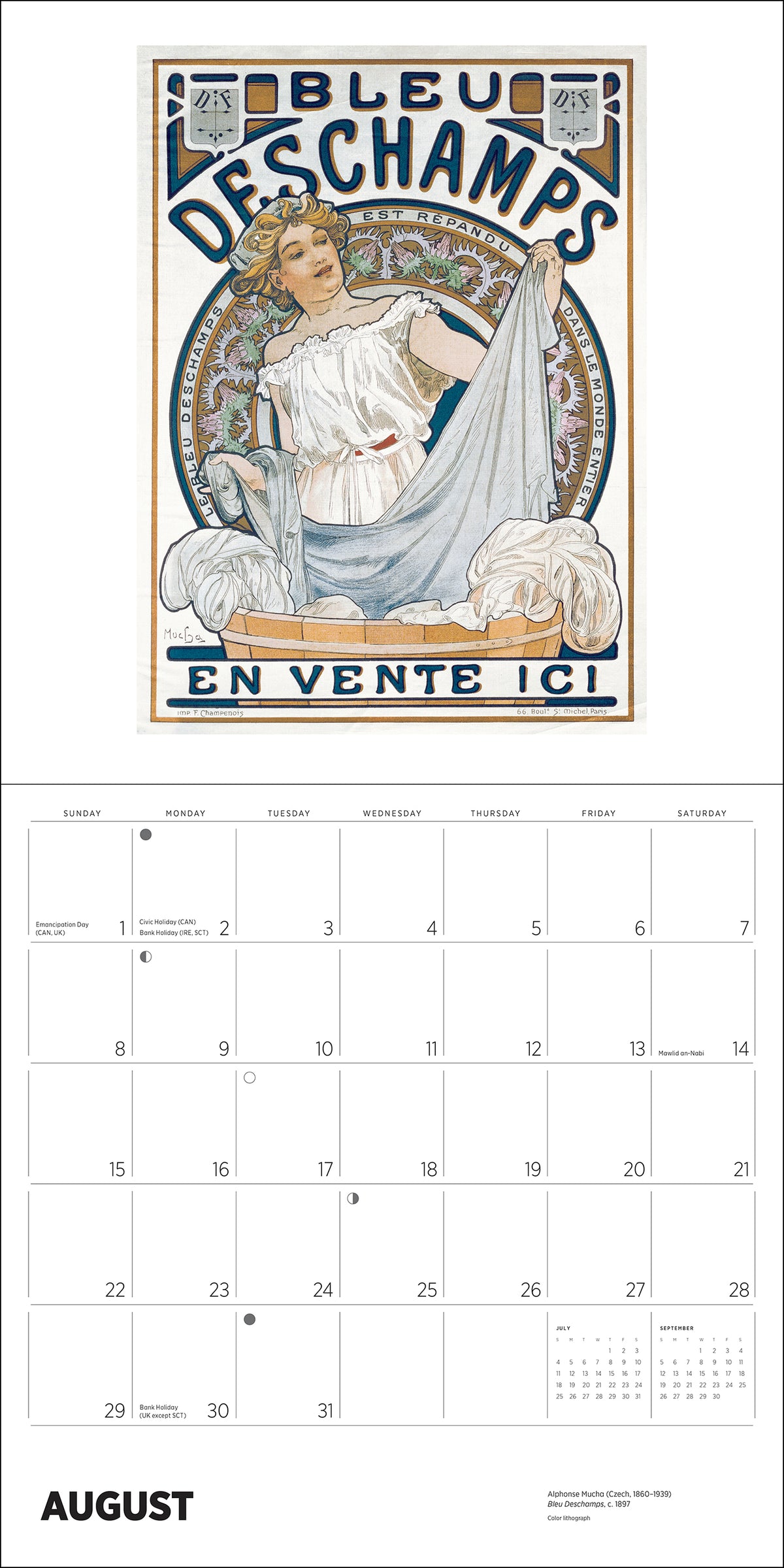 Alphonse Mucha 2027 Wall Calendar_Interior_4