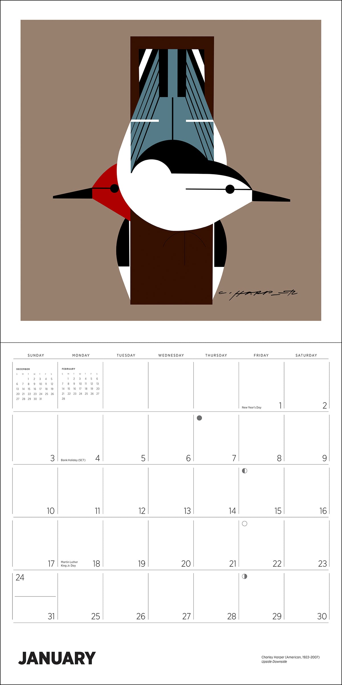 Charley Harper 2027 Wall Calendar_Interior_1